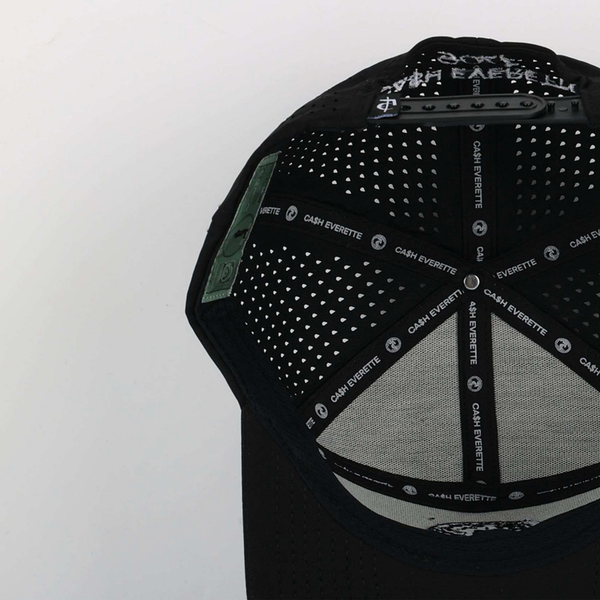 CA$H• GOLF - ( 5 Panel Snapback)_ BLACK