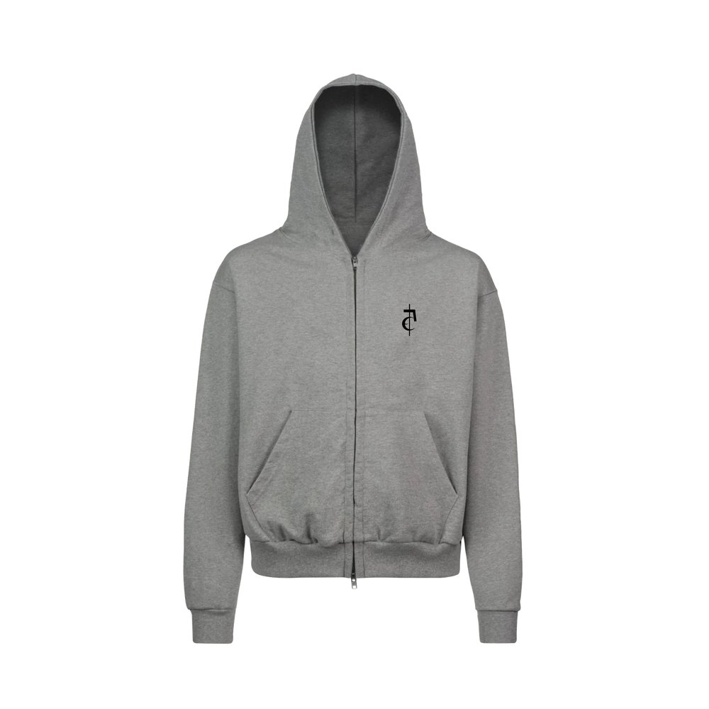 Zipper Hoodie (Grey)