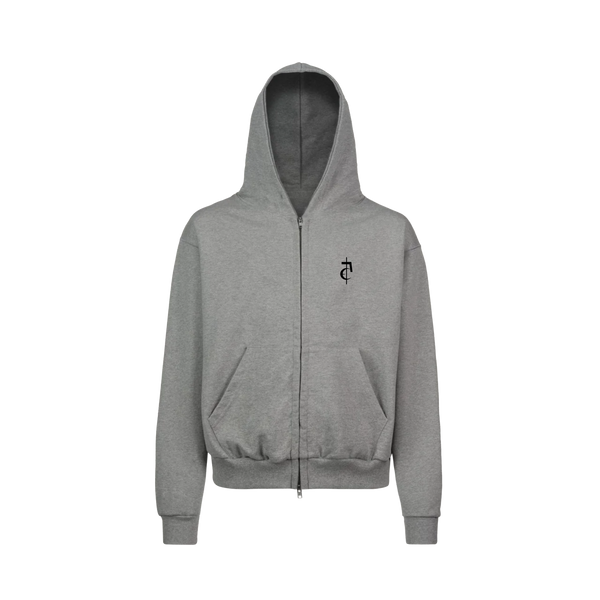 Zipper Hoodie (Grey)